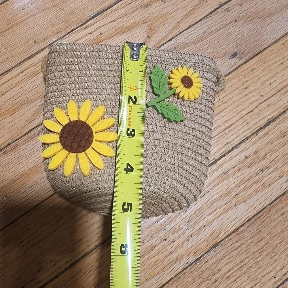 Toddler Girls Sunflower Sun Hat and Hand Bag Set